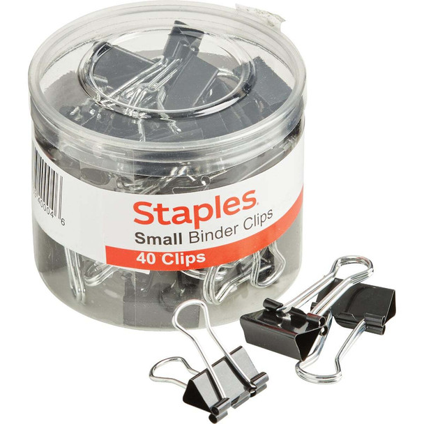 Staples 0.75 In. Small Binder Clips (40-Pack) ST10667