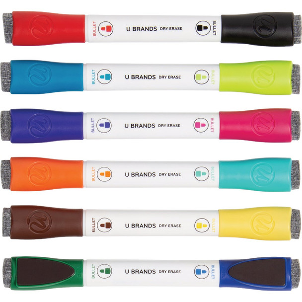 U Brands Magnetic Double Ended Chisel Tip Dry Erase Marker Assortment (6-Pack) U Brands Magnetic Double Ended Chisel Tip Dry Erase Marker Assortment (6-Pack)