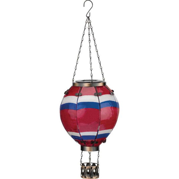 Regal Art & Gift Large Striped Hot Air Balloon Solar Lantern 12765