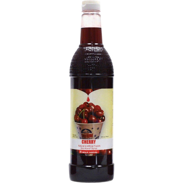 Gold Medal Cherry Sno-Kone RTU Syrup, 25 Oz. 1423