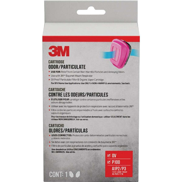 3M P100 Multi-Purpose Replacement Respirator Cartridge 60921H1-DC