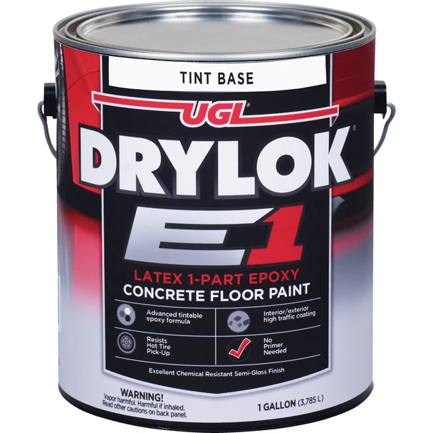 DRYLOK E1 One-Part Epoxy Concrete Floor Paint Tint, 1 Gal. 832394