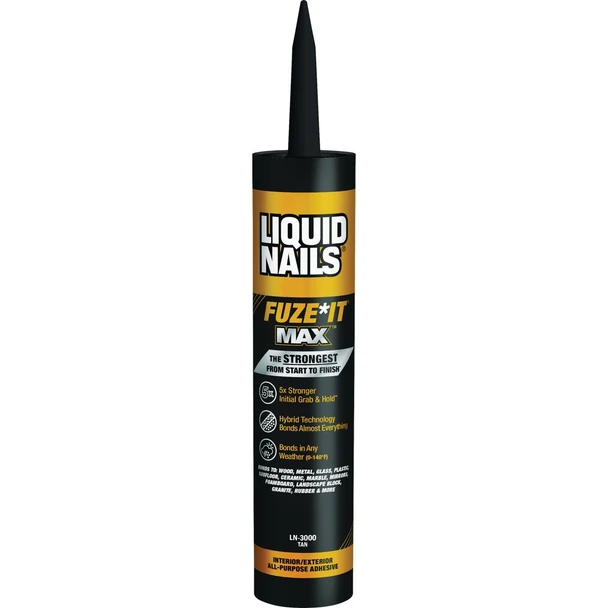 Liquid Nails Fuze-It Max 9 Oz. All Surface Construction Adhesive LN-3000