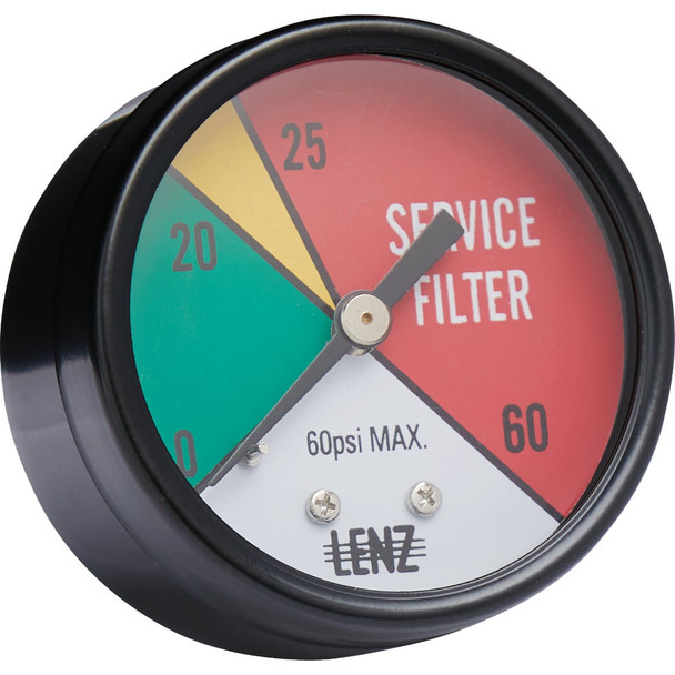 Apache 2 In. 60 PSI Hydraulic Filter Service Indicator Gauge 99019342