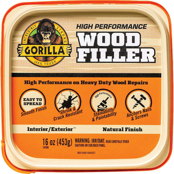 Gorilla 16 Oz. Natural Wood Filler 119452