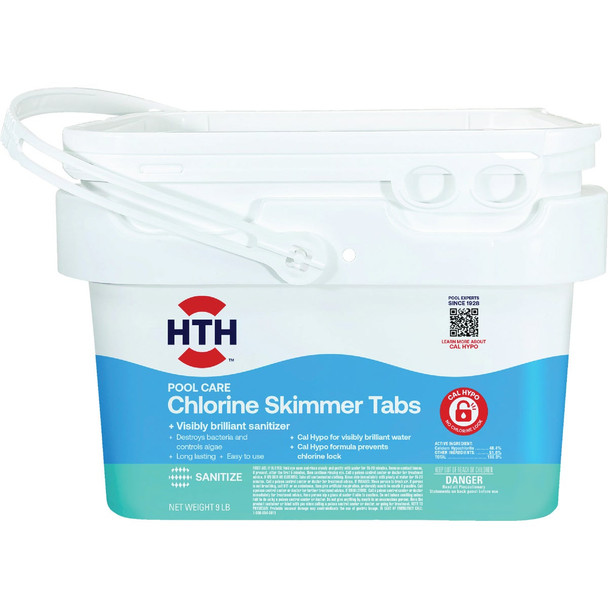 HTH Pool Care 9 Lb. Chlorine Skimmer Tabs 28019