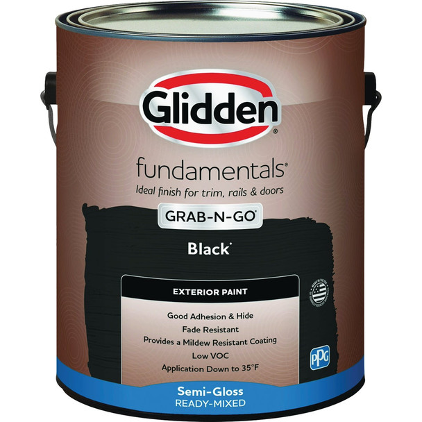 Glidden Fundamentals Exterior Grab-N-Go Black Semi Gloss GL GLFEXT30BL/01