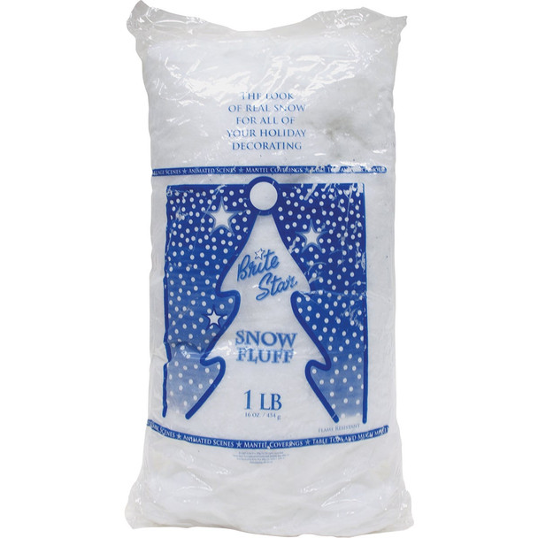 Brite Star 12 Oz. Polyester Artificial Snow-Fluff 30-577-00
