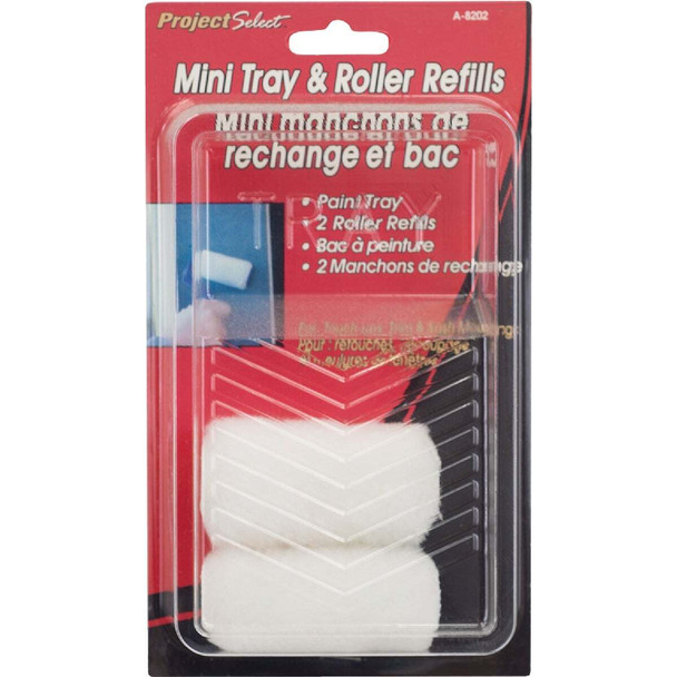 Linzer Project Select 3 In. Roller Cover Refill & Tray (2-Pack) A 8202