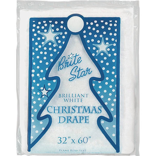 Brite Star 36 In. x 60 In. White Sparkling Tree Drape Snow Blanket 30-156-00