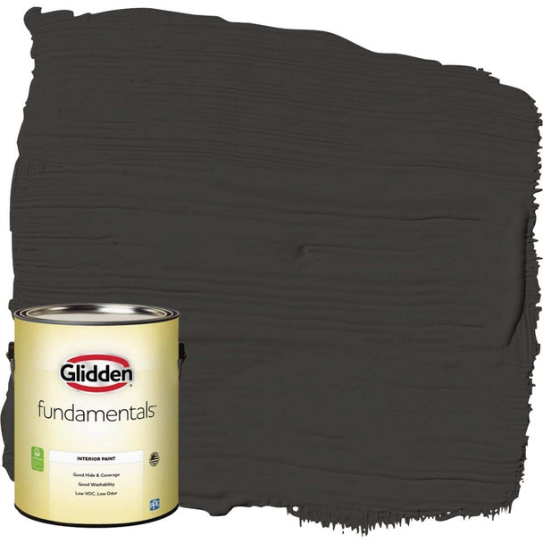 Glidden Fundamentals Grab-N-Go Eggshell Interior Paint, Black, 1 Gal.