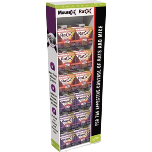 RatX & MouseX Throw Pack Mouse & Rat Poison Display, 36-Piece 4151RM