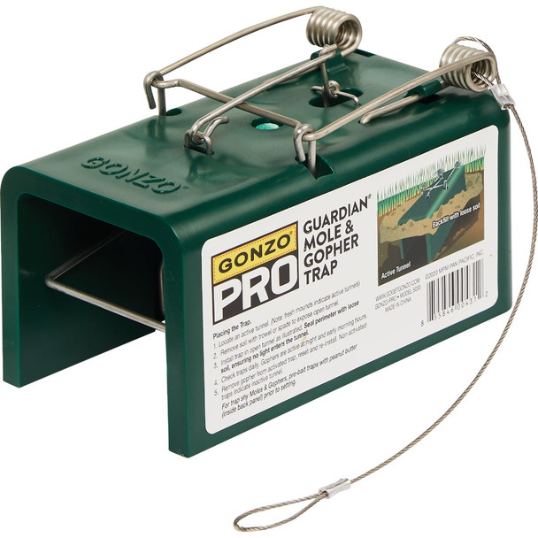 Gonzo Pro Guardian Box Design Mole & Gopher Trap 5030
