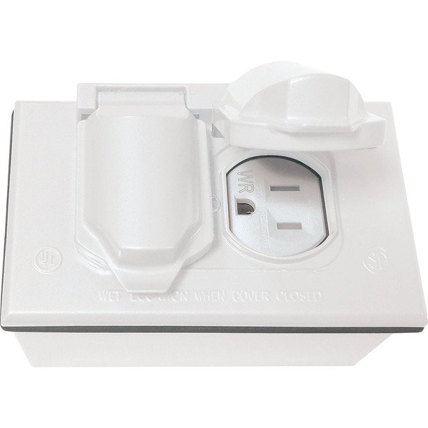 Southwire 1g Wht Wp Jnc Box& Cover WBCDWRTR-W-UPC