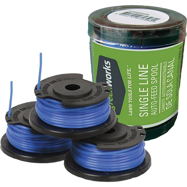 Greenworks 0.065 Line Trimmer Line Spool (3-Pack) 29252