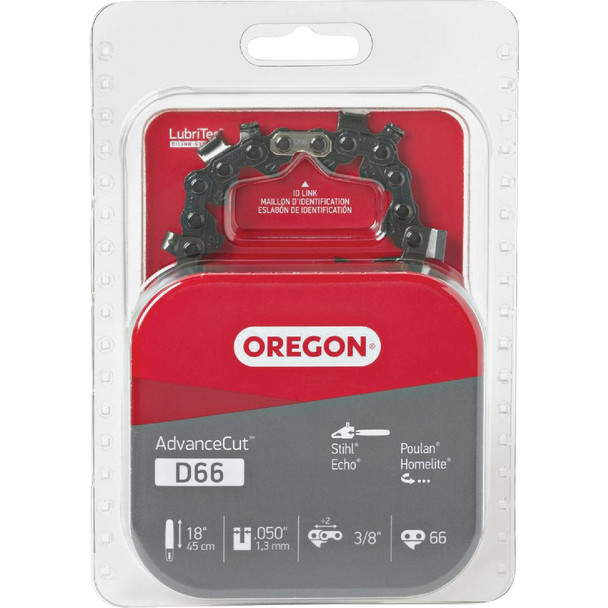 Oregon AdvanceCut 18 In. 66-Link Chainsaw Chain D66