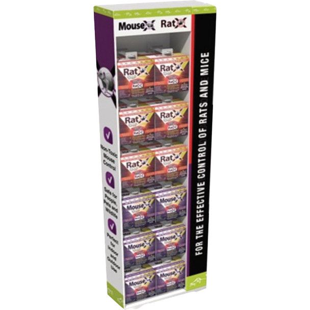 MouseX 8 Oz. Pellets Mouse Poison Display, 36-Piece 4104-M