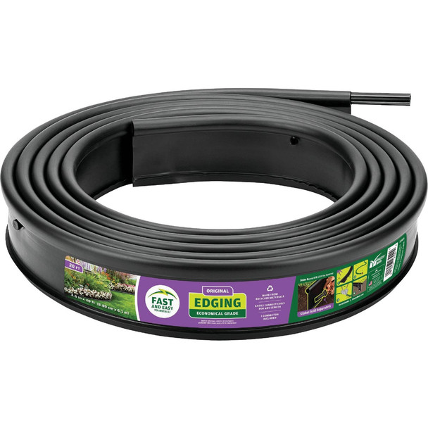 Master Mark Original 3.5 In. H. x 20 Ft. L. Black Plastic Lawn Edging 23920