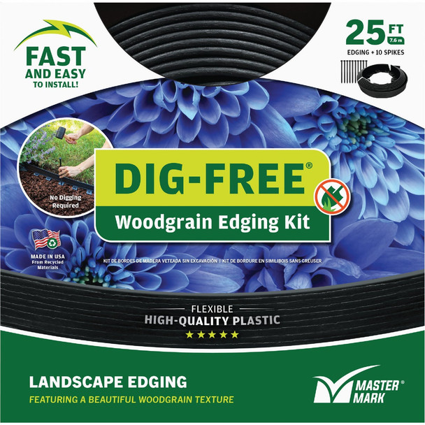 Dig-Free 25' Blk Nodig Cld Edging 41225