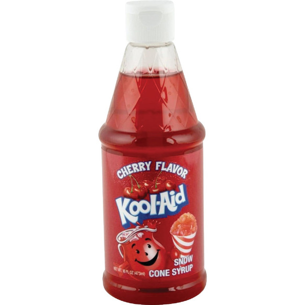 Kool Aid 16 Oz. Cherry Snow Cone Syrup KASCYSYRP16CHER