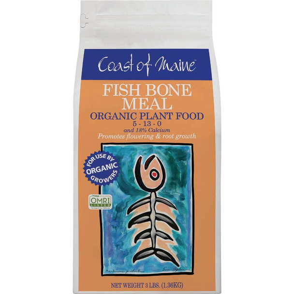 Coast of Maine Buds & Blooms 3 Lb. Fish Bone Meal Soil Conditioner FM6000