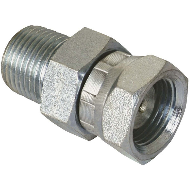 Apache 3/4 In. Male Pipe x 3/4 In. Female Pipe Swivel Hydraulic Hose Adapter