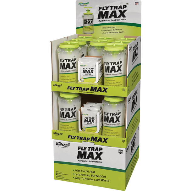 Rescue Fly Trap Max Reusable Fly Trap Floor Display FTM-R-FD16 RSC