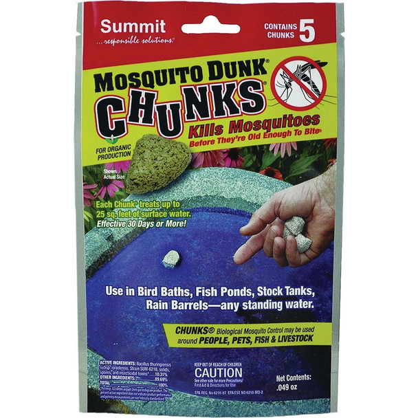 Mosquito Dunks Chunks Ready To Use Chunk Mosquito Killer (5-Pack) 175-12