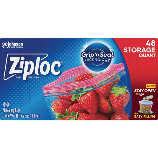 Ziploc Qt. Food Storage Bag (48-Count) 310
