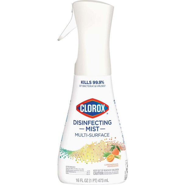 Clorox 16 Oz. Lemongrass Mandarin Disinfecting Cleaner Mist 1044600601516