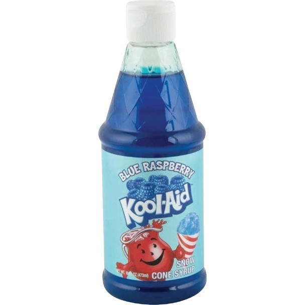 Kool Aid 16 Oz. Blue Raspberry Snow Cone Syrup KASCSYRP16BLRSP
