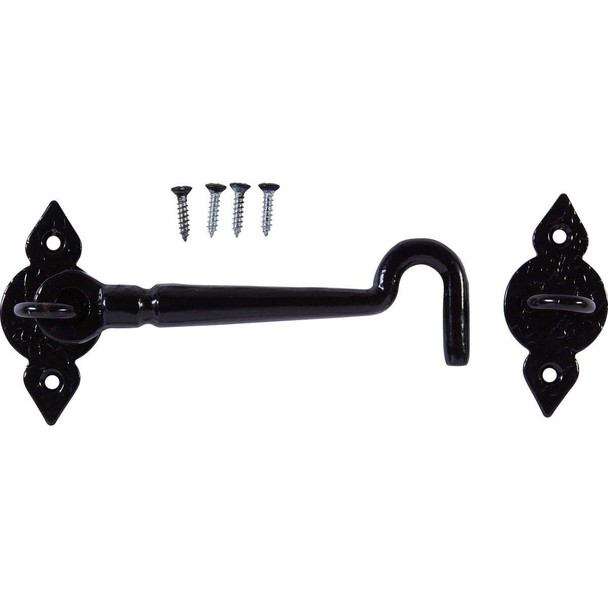 National Hardware 6 In. Spear Black Gate Hook N100-054