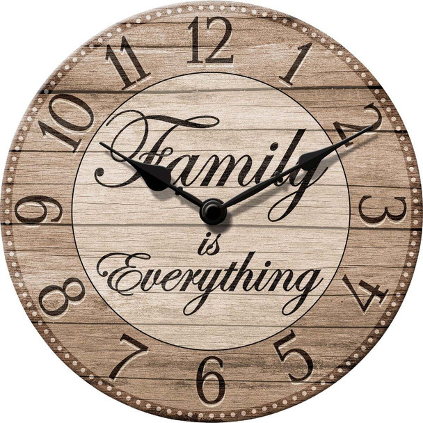 Westclox 11 In. Family Is Everything Wall Clock 33348