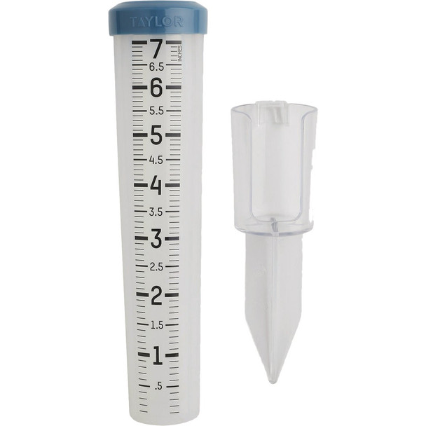 Taylor 7 In. Capacity Shatterproof Silicone Rain Gauge with Ground Stake 5293501