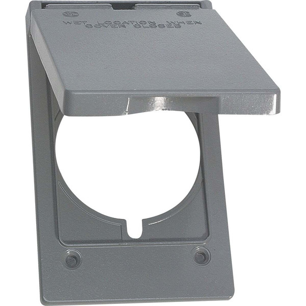 Southwire Single Gang 30A/50A Gray Vertical Weatherproof Cover WCV12.125-UPC