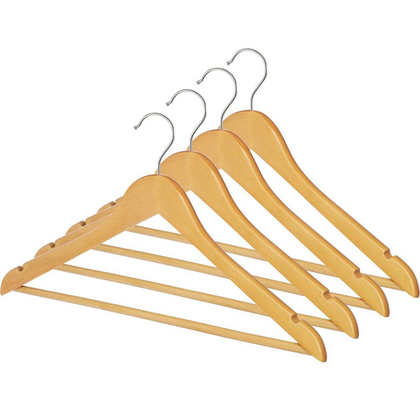 Whitmor Wooden Suit Hanger (4-Pack) 6026-715-4