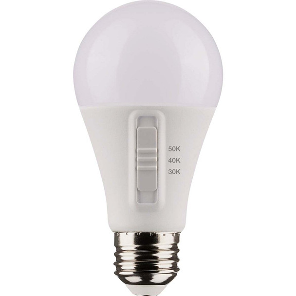 Satco 75W Equivalent 3CCT-Selectable A19 Traditional LED Light Bulb (4-Pack)