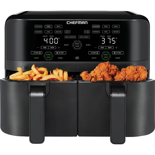 Chefman TurboFry Touch 9 Qt.  Air Fryer RJ38-SQPF-45TDB