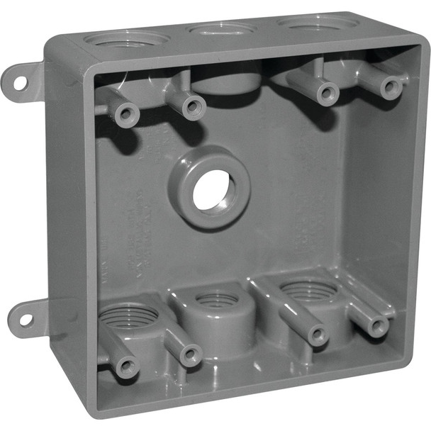 Southwire 1/2-3/4 7hle 2g Gry Box P2GB-77550-UPC
