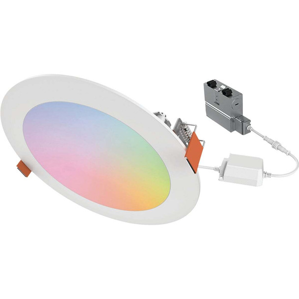 Halo 6 In. White CCT Tunable Smart LED Downlight Connected by WiZ Pro, 900 Lm.