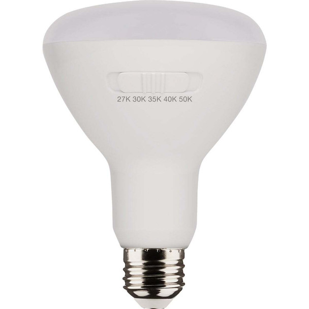 Satco 65W Equivalent 5CCT-Selectable BR30 Medium Dimmable LED Floodlight Bulb