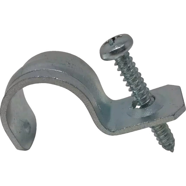 Halex 3/4 In. Rigid Steel 1-Hole Cable Strap (4-Pack) 21707