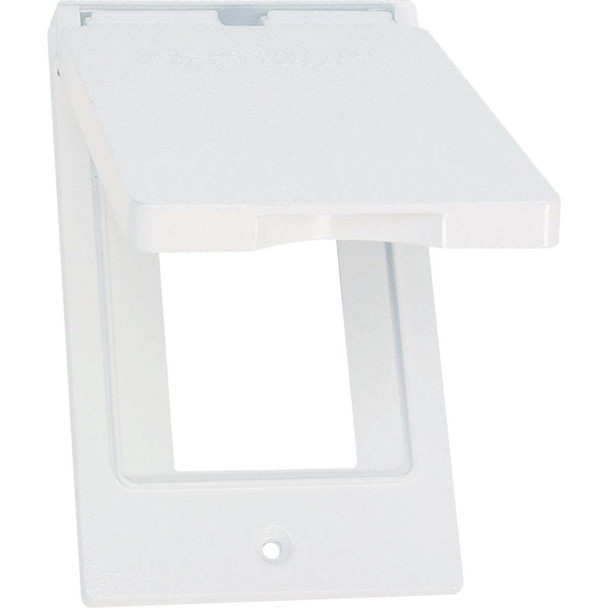 Southwire Single Gang Vertical White Weatherproof GFCI Cover WCV1GFIW-UPC