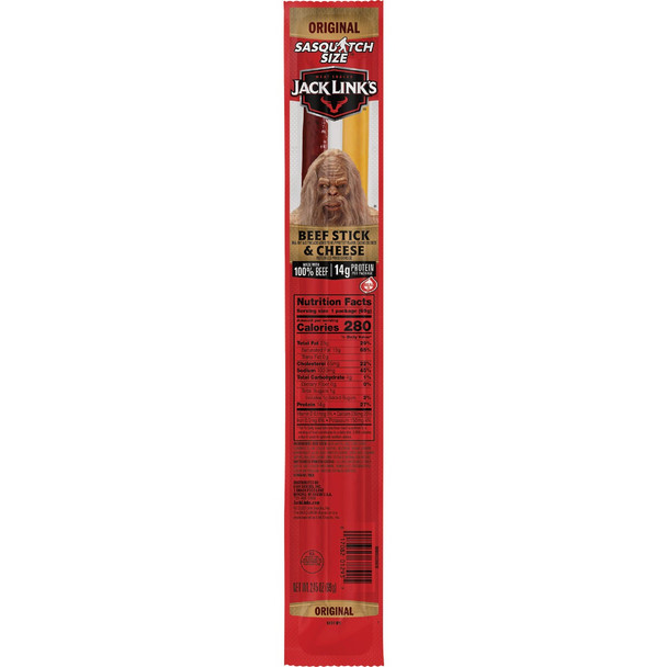 Jack Link's 2.45 Oz. XL Beef and Cheese Combo 139592 Pack of 12