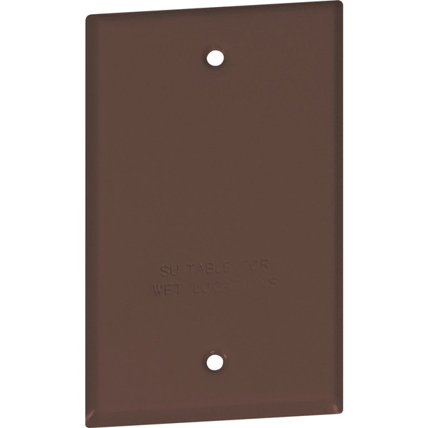 Southwire Single Gang Bronze Weatherproof Blank Cover WC1BB-UPC