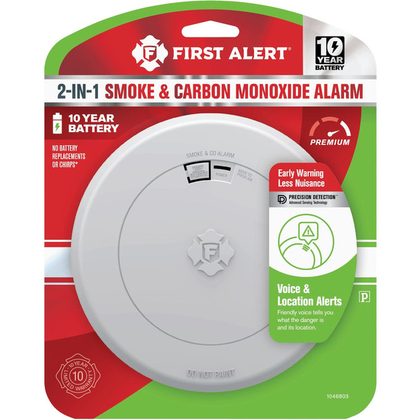 First Alert 10yr Vce Smoke/Co Alarm 1046803