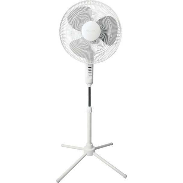 Denali Aire 16 In. 3-Speed White Oscillating Pedestal Fan 1DAFP16E