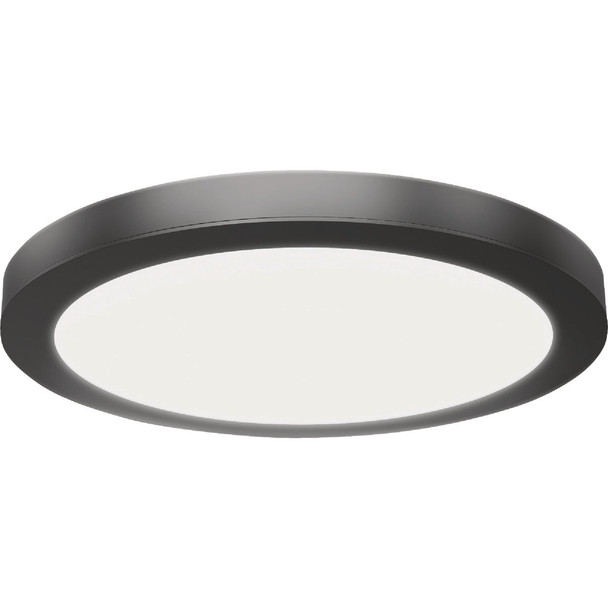 Feit Electric Edge-Lit 11 In. Matte Black Round 6-Way LED Flush Mount Light