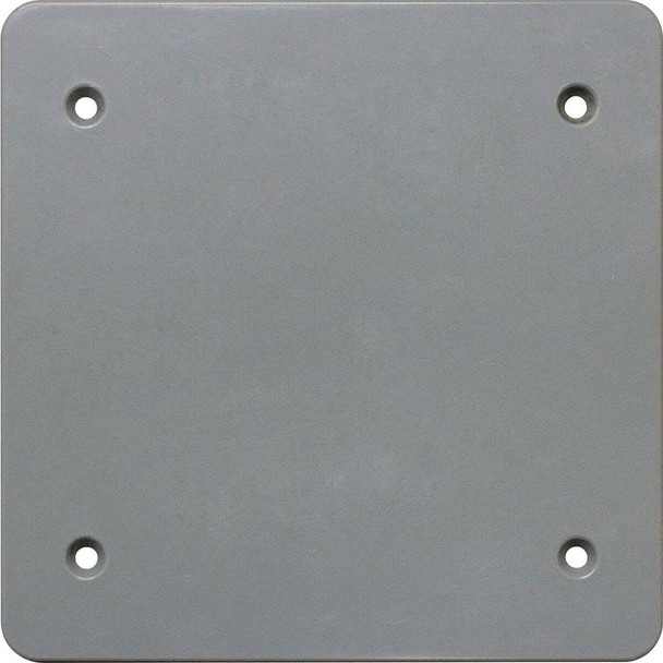 Southwire Double Gang Gray Non-Metallic Weatherproof Blank Cover PBC2-UPC