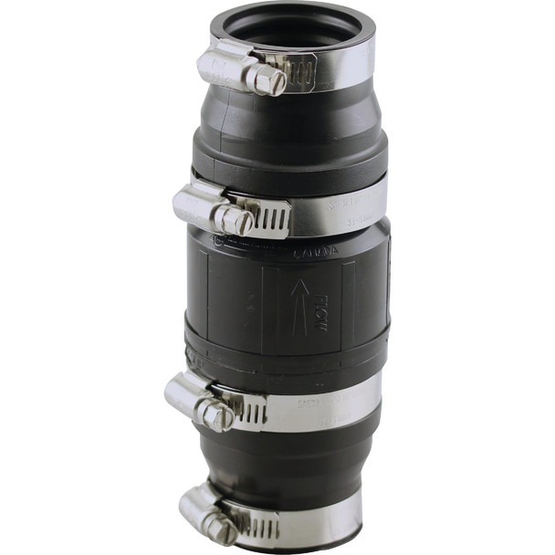 PLUMBEEZE 1-1/4 In. ABS In-Line Sump Pump Check Valve PE-SPC125-150